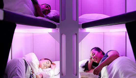 Авиакомпания запускает первые спальные места для пассажиров эконом-класса: вот как это выглядит